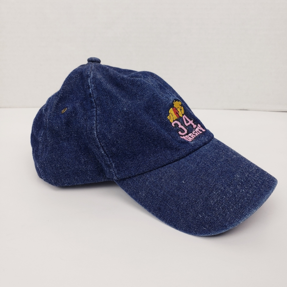 Disney Winnie the Pooh Varsity Denim Strap Back Baseball Cap